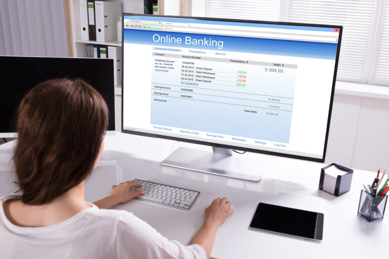 online banking computer