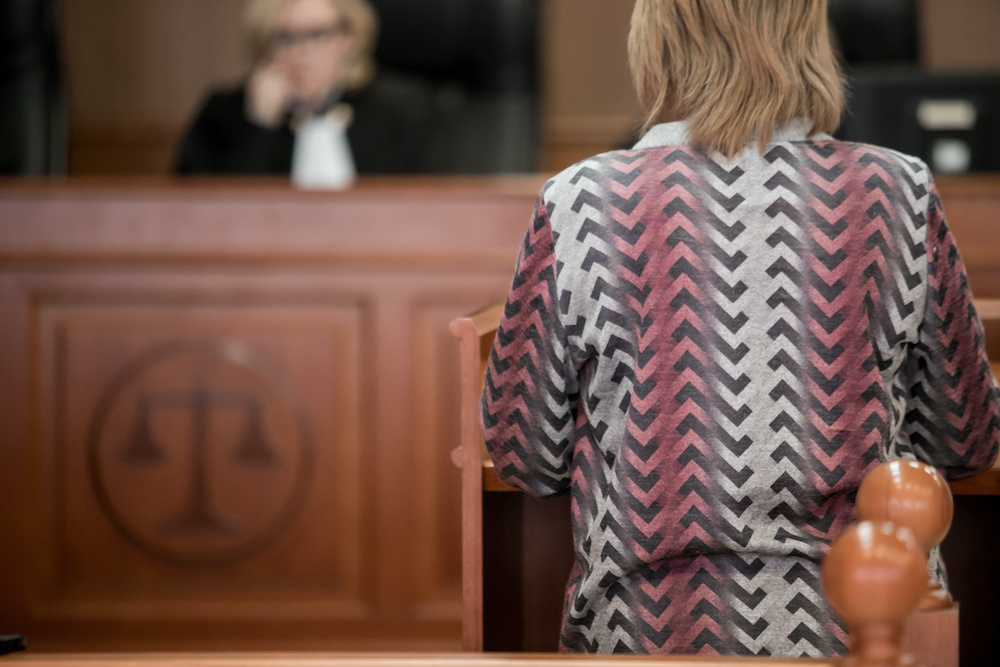 woman standing judge
